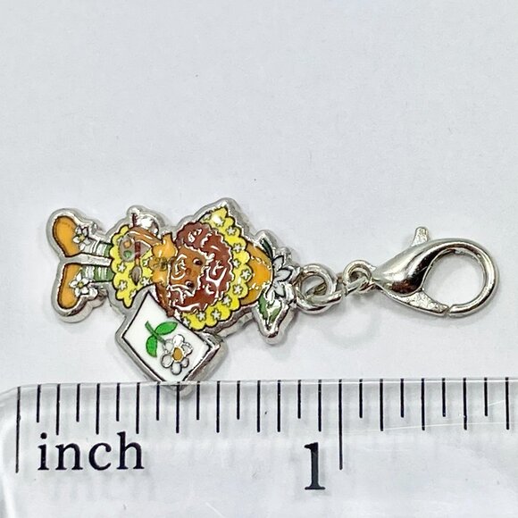 Vintage Strawberry Shortcake Orange Blossom Clip On Charm Zipper Pull Bag - Picture 8 of 8